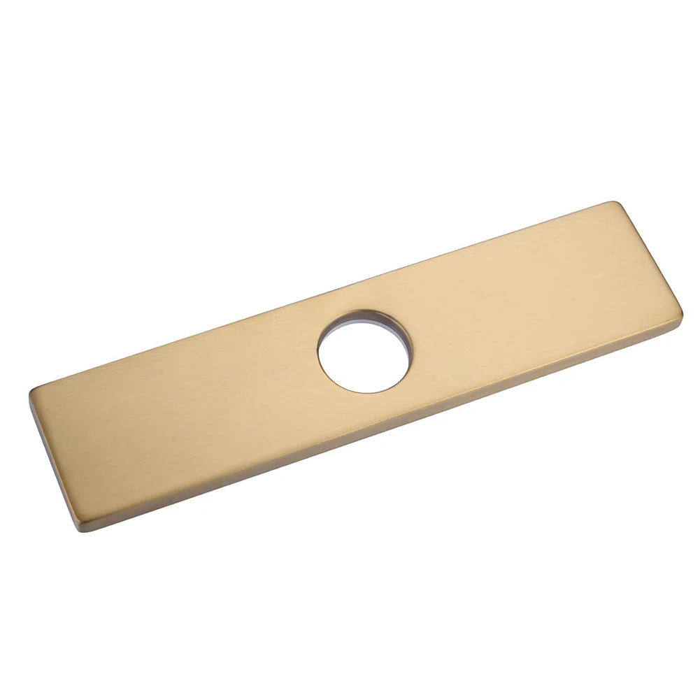 Faucet Hole Cover 10 Inch Faucet Plate Hole Cover Deck Plate Design Easy Installation Square Shape Stainless Steel Material