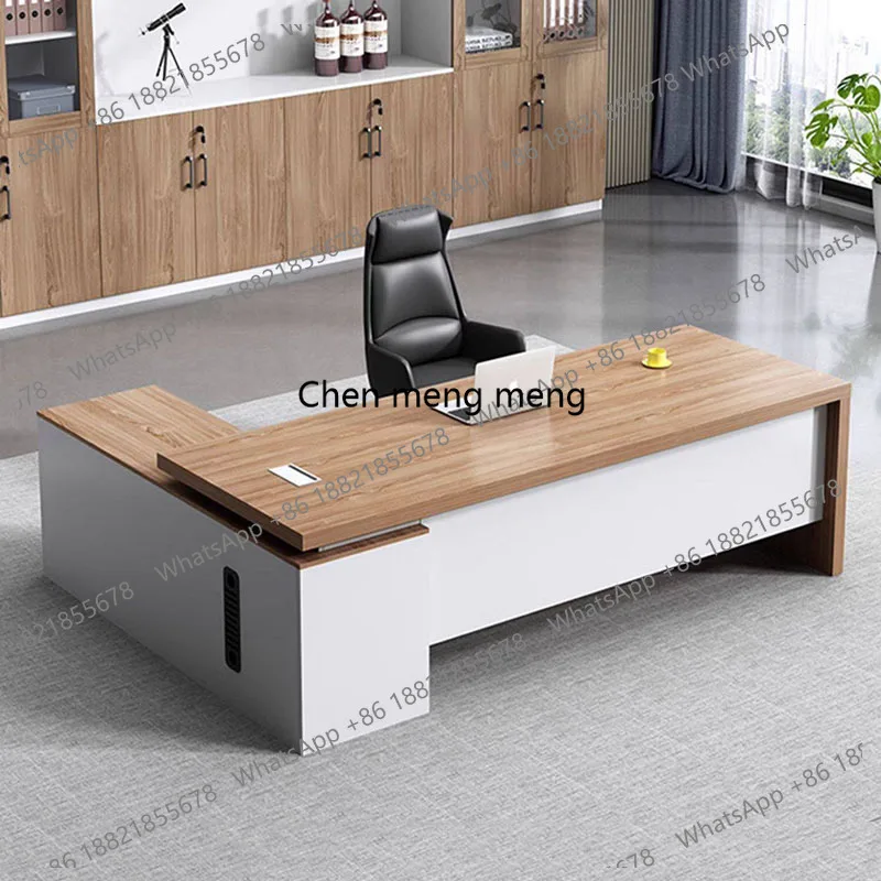 

Wooden Reception Office Desk Aesthetic Display Minimalist Decoration Office Desk European Modern Meuble Bureau Trendy Furniture