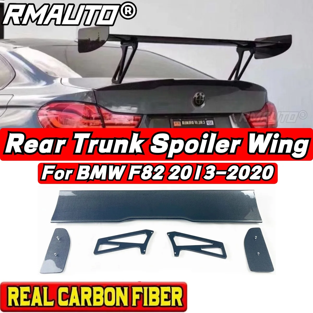 

BMW F82 Car Rear Trunk Spoiler Body Kit GTS Style Car Rear Spoiler Wing For BMW F82 F80 M2 M3 M4 M5 M6 2013-2020 Car Accessories