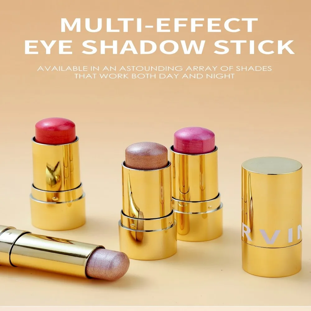 عصا أحمر الخدود هايلايتر مكونة من 12 لونًا، وبودرة لامعة للوجه من الترتر، ومكياج متعدد الوظائف ومشرق #2