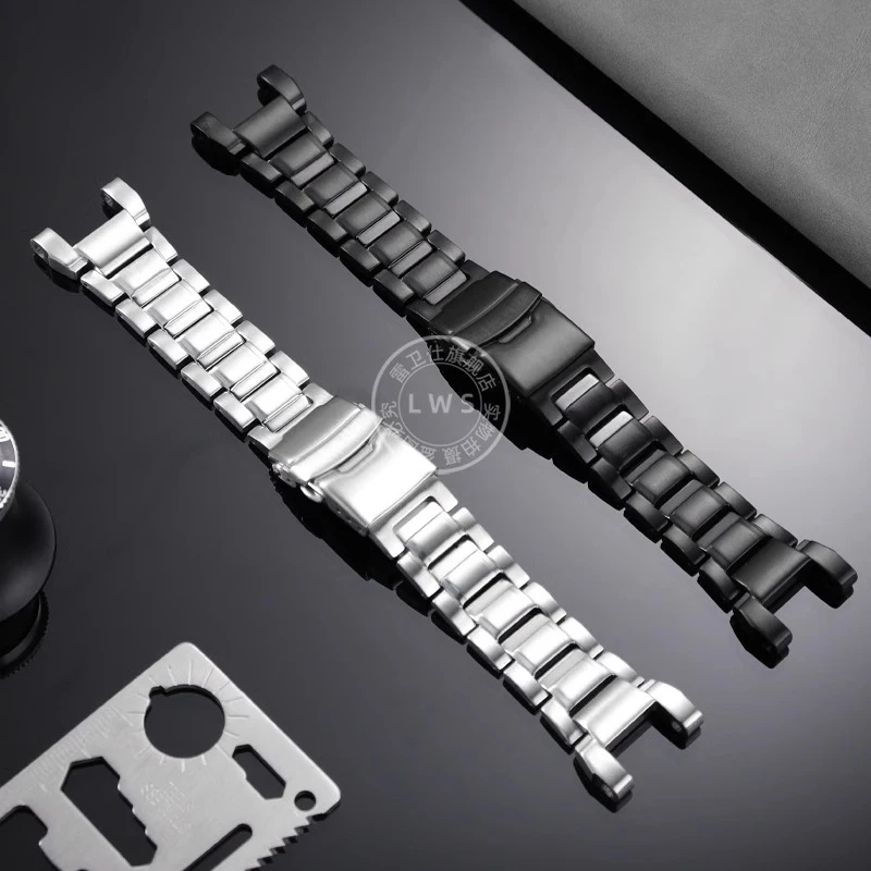 Solid Stainless Steel Strap For G-SHOCK Casio GR-B100 GRB100 Series Watch Chain Replacement Watch Chain Watch Band men's bands