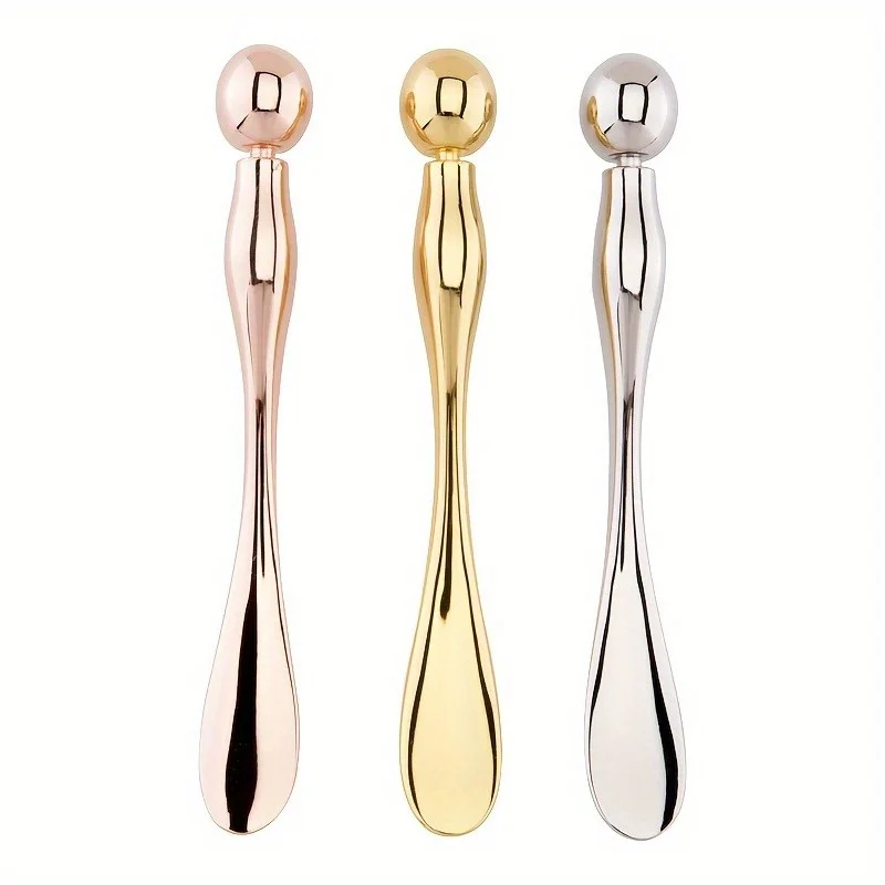 3pcs Eye Cream Applicator Zinc Alloy Cosmetic Eye Cream Scoop Eye Beauty Eye Massage Stick