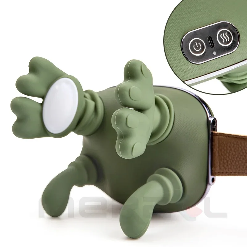 เครื่องนวดไบโอนิคสำหรับคอ บ่า ไหล่ เครื่องนวดไฟฟ้าหลัง นวดคลายกล้ามเนื้อลึก เครื่องนวดกระดูกสันหลังแบบนวดคลึง พร้อมไฟ