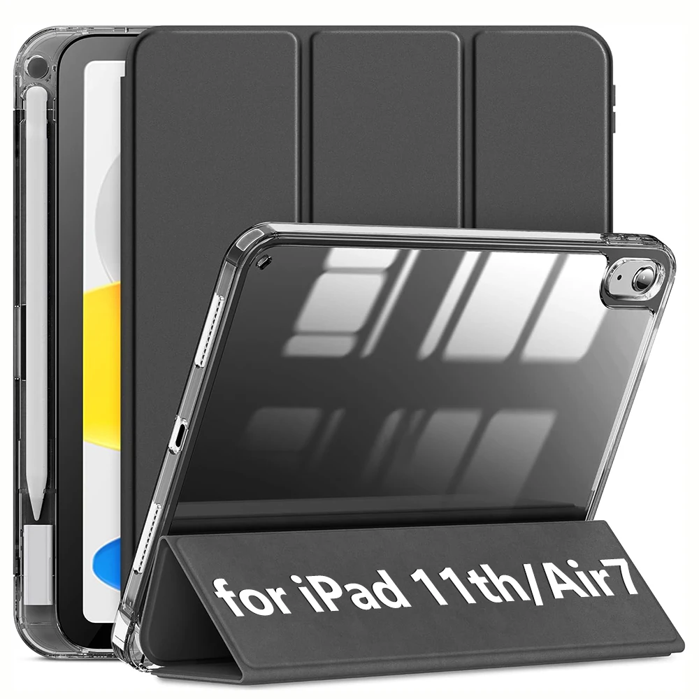 

Прозрачная задняя подставка, противоударный чехол для планшета с гнездом для карандашей для IPad A16, 11 дюймов, Air7, 11/13 дюймов, защитный чехол