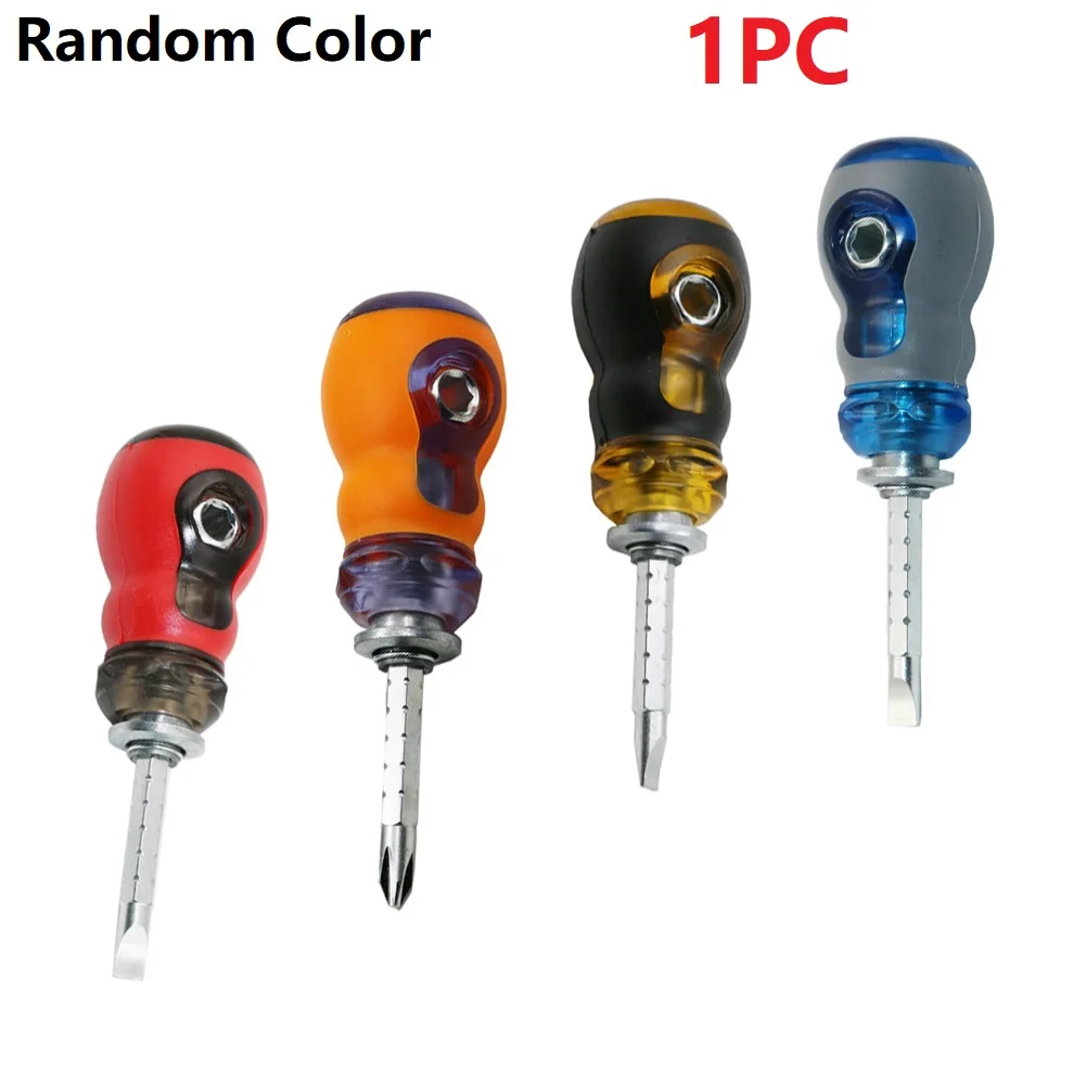 Scalable Screwdriver More Labor-saving Chrome Vanadium Steel Easier Hanging Mini Dual Purpose Short Distance Home & Garden