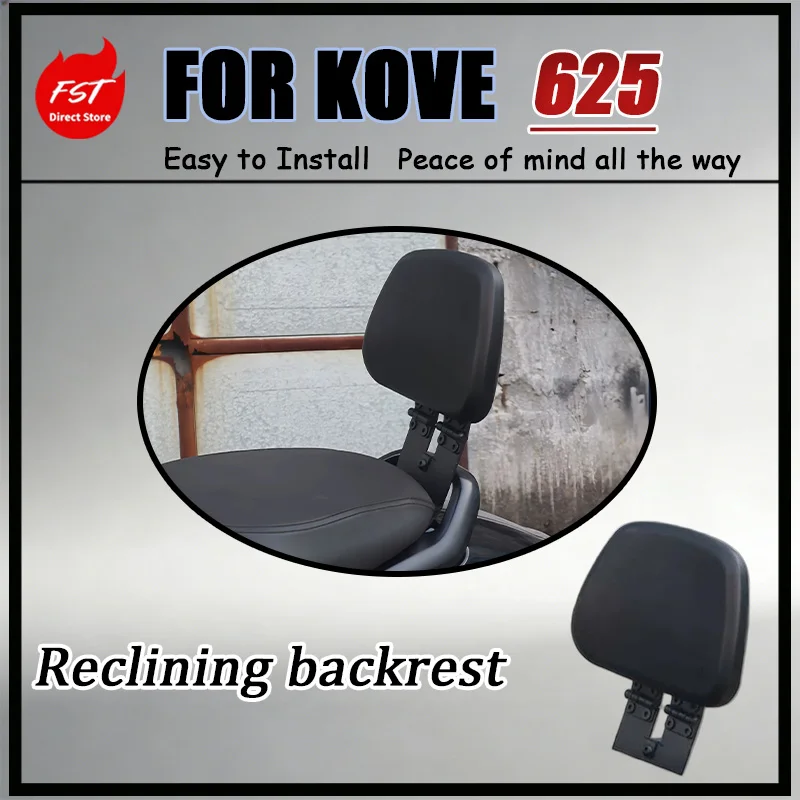 For Kove 625 Motorcycle Armrest Backrest Folding with Multi-Position Angle Adjustment Comfortable Support Modification Accessory