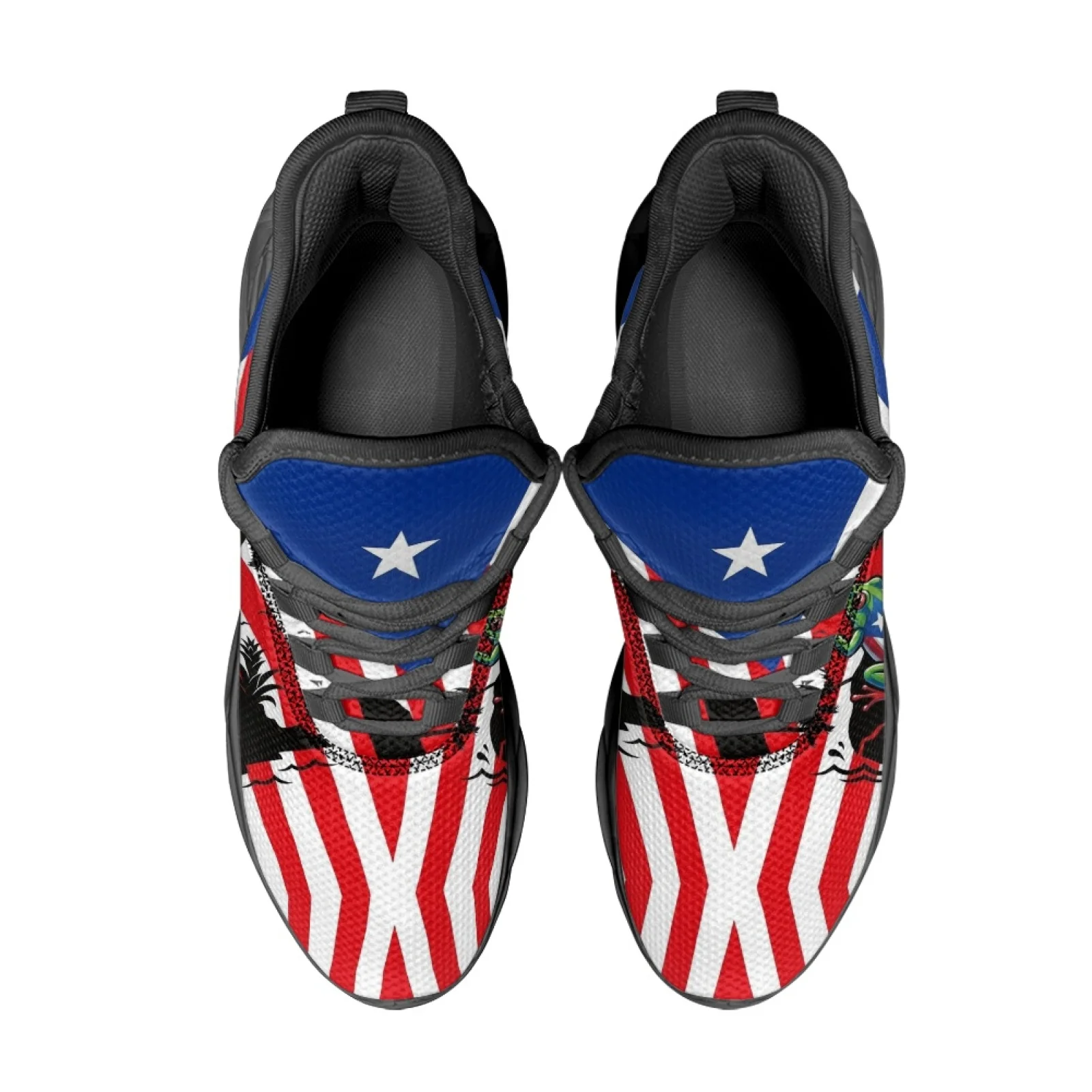 PENSTROLL PENSTROLL Puerto Rico Flag Non Slip Running Shoes for Work Mesh & EVA New Arrival All Season Fitness Enthusiasts