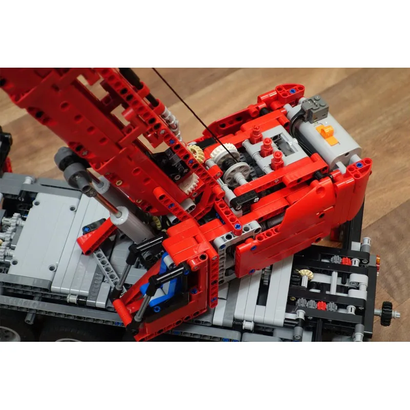 MOC-28986 Nuevo modelo clásico de bloques de construcción de camión grúa de transporte de carga, 2732 piezas, juguete para regalo de cumpleaños para niños y niños
