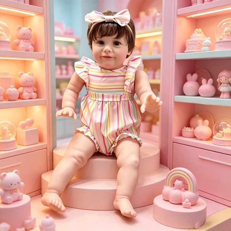 Muñeca Reborn De 60 Cm, Zoe, Muñeca De Alta Calidad, Ya Pintada A Mano, Piel Con Pecas, Piel 3D Muy Detallada — -73%, 135.16€ Coupon, from 49.99€ – 73% descuento – €49.99