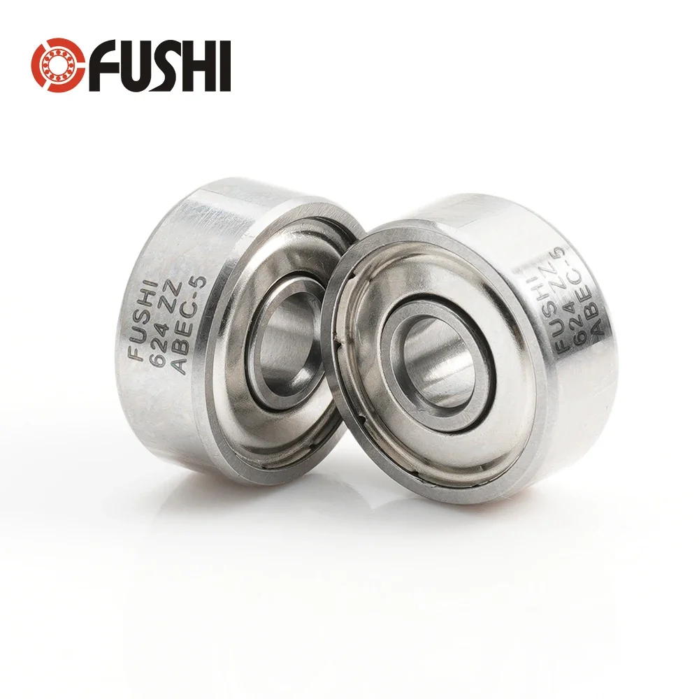 624ZZ Bearing ABEC-5 10PCS 4x13x5 mm Wire Cutting Machine Miniature 624-2Z Ball Bearings 624 ZZ EMQ Z3V3 Quality