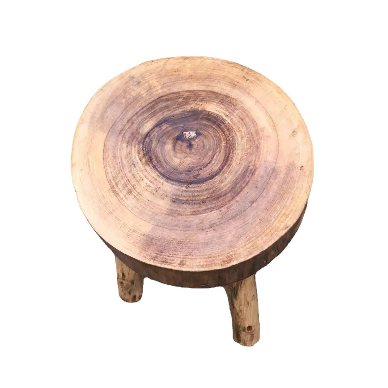 

Solid wood, shoe changing stool, living room, dining room, simple, round stool, paint-free, old, environmentally friendly