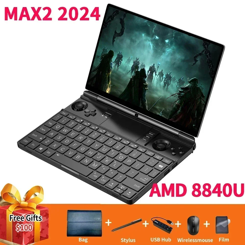 Presale! GPD WIN Max2 10.1 Inch Handheld Gaming PC Laptop UMPC 4G LTE AMD 8840U Windows 11 Video Game Console Gameplayer