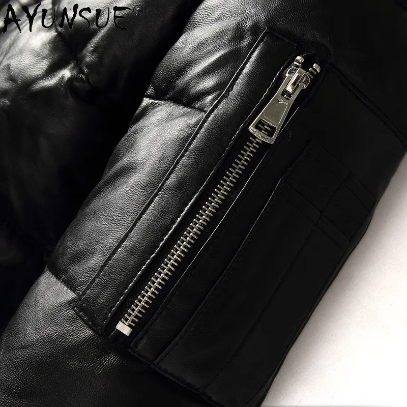 AYUNSUE Men Jacket 2022 Men\'s Clothing Autumn Winter Down Jacket 5XL Real Sheepskin Clothes Thick Coat Male Ropa Hombre LXR384