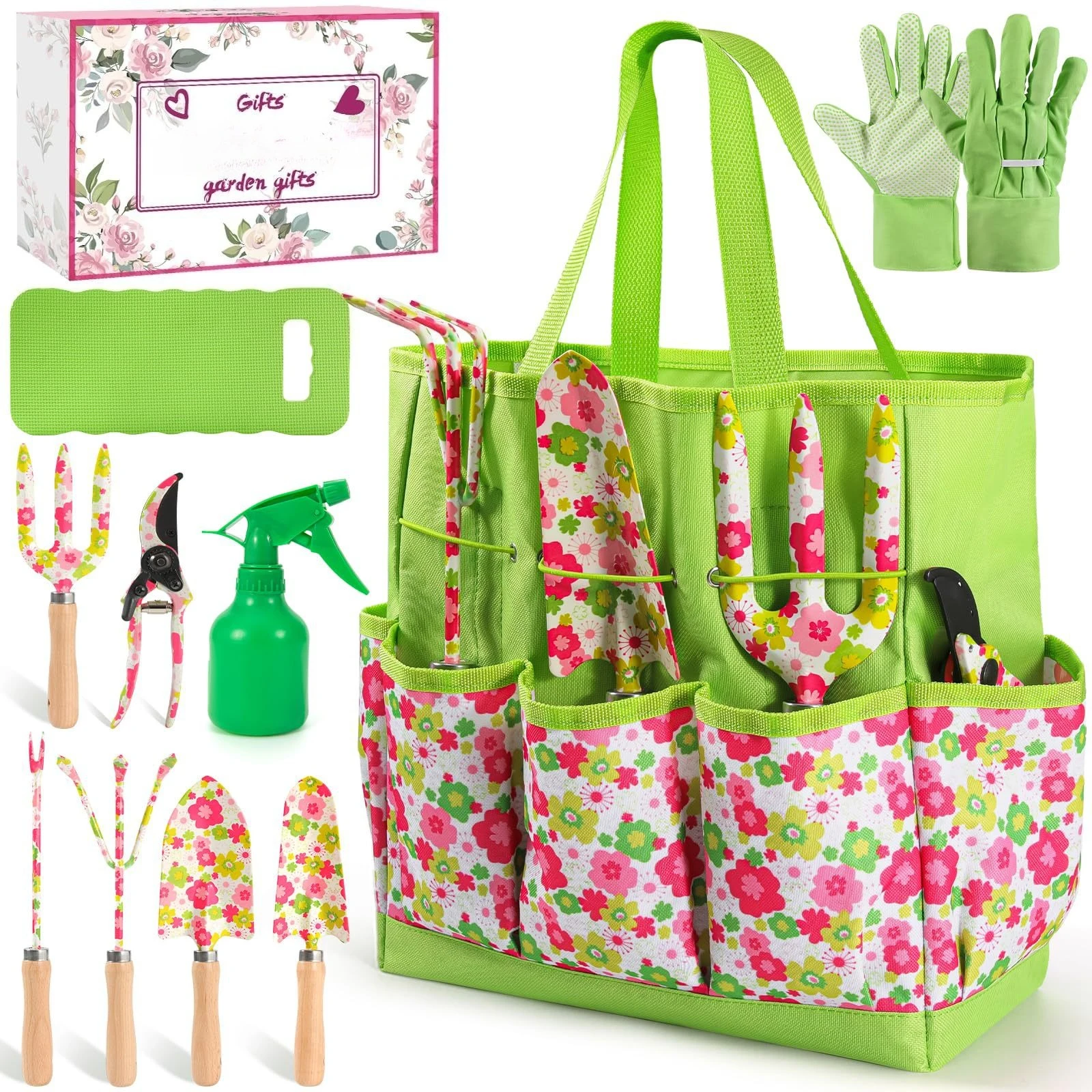 2026 10Pcs Printed Garden Tool Set, Household Gardening Kit for Potted Plant Cultivation & Maintenance