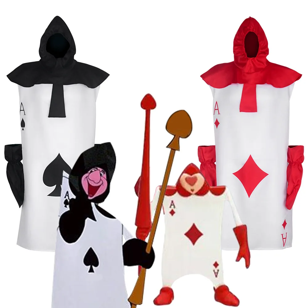 Poker Warrior Cube Spade Cosplay Costume Halloween Carnival Cosplay Poker Warrior Cube Customized Clothes