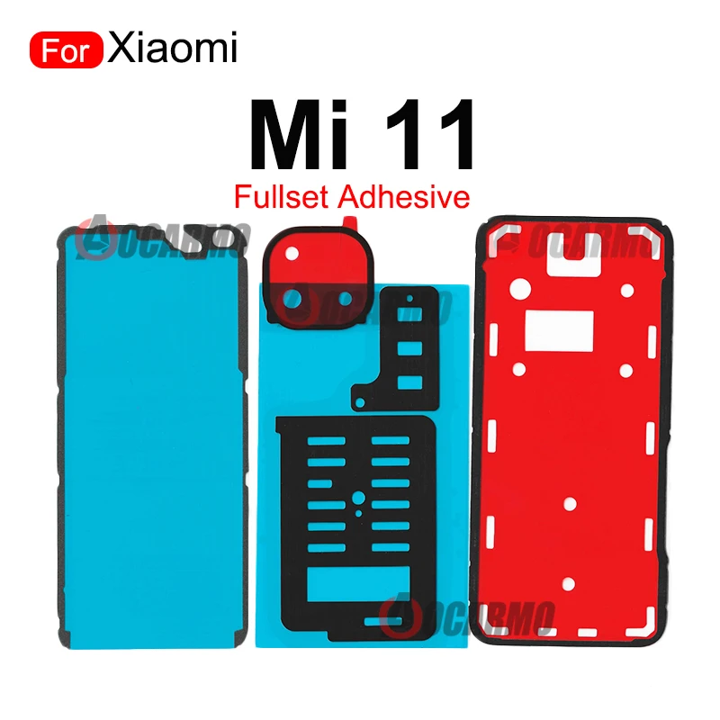 Aocarmo For Xiaomi 11 Pro Ultra 11u Mi 11T Pro Front LCD Back Adhesive Rear Glass Cover Adhesive Camera Lens Sticker Glue