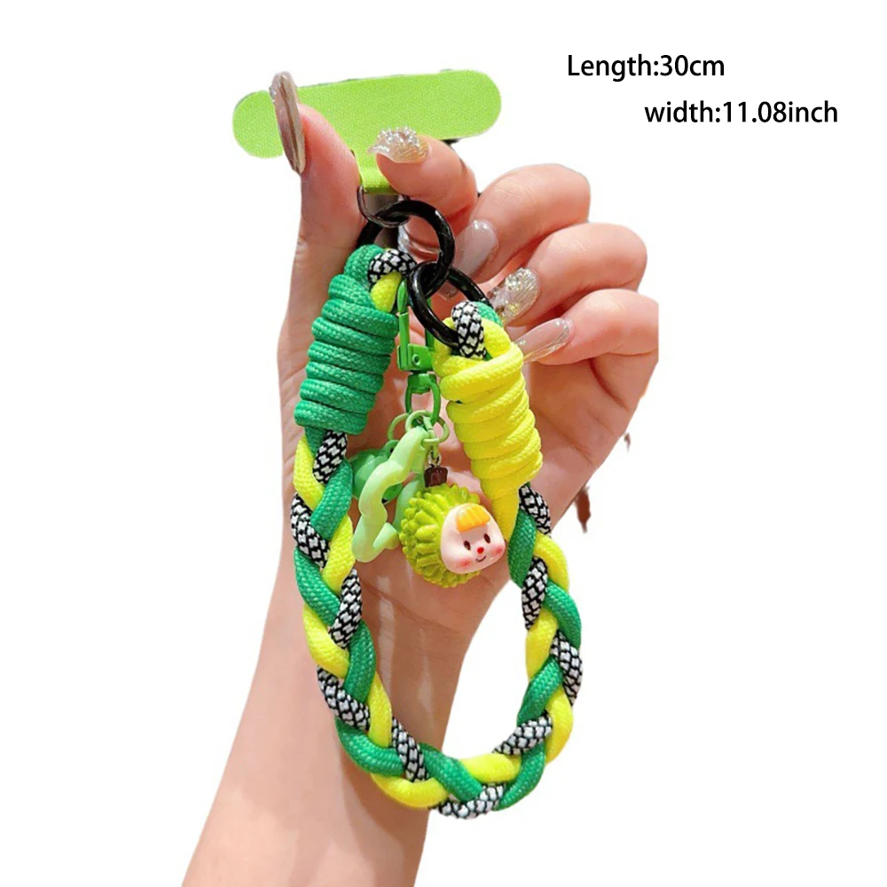 Suitable for The New Creative Cartoon Mobile Phone Shell Chain Universal Full Circle Short Rope Portable Chain Fruit Cartoon