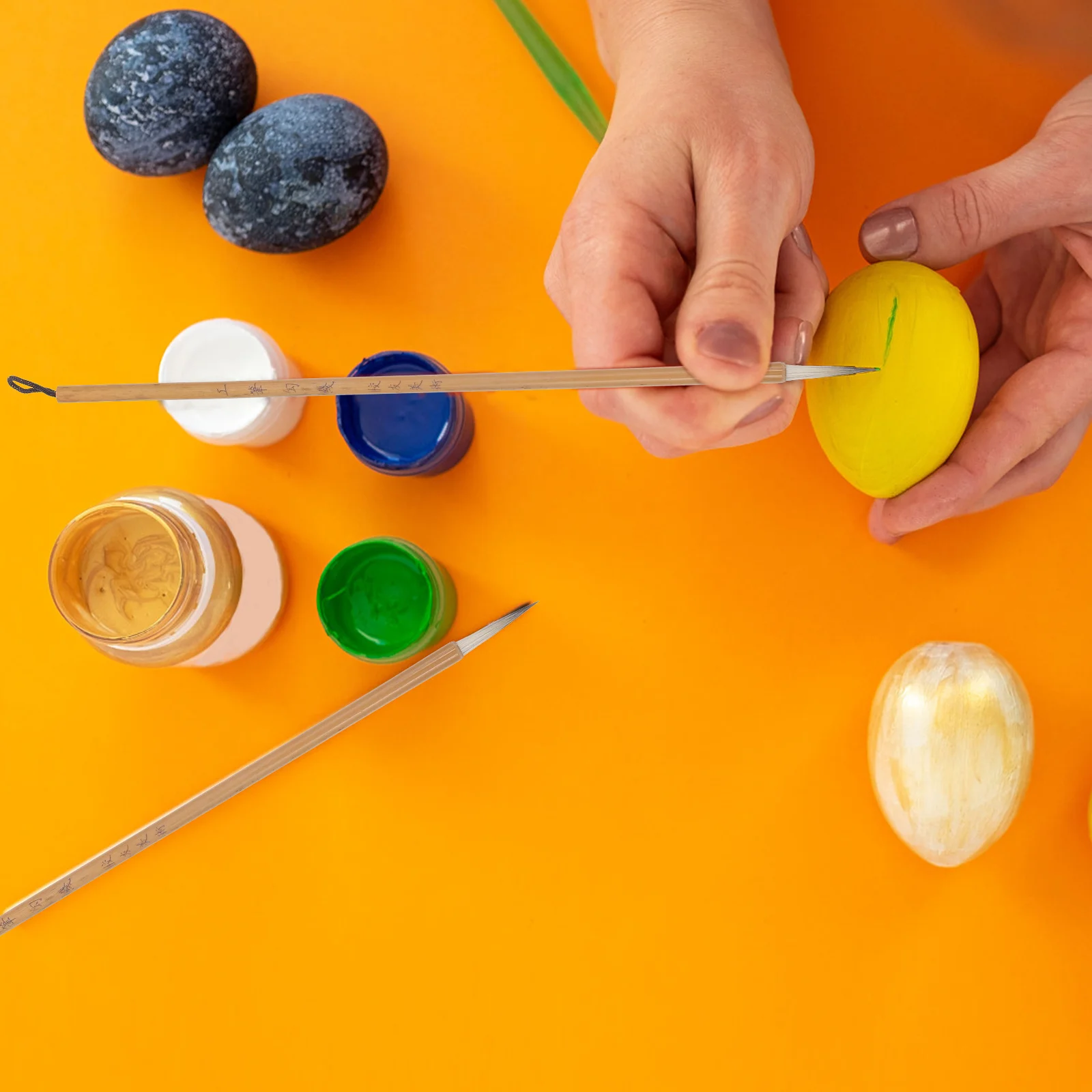 

2Pcs Household Paint Brushes Multi-Function Convenient Art Delineating Brush for Ceramics Pottery Painting Art Delineating Brush