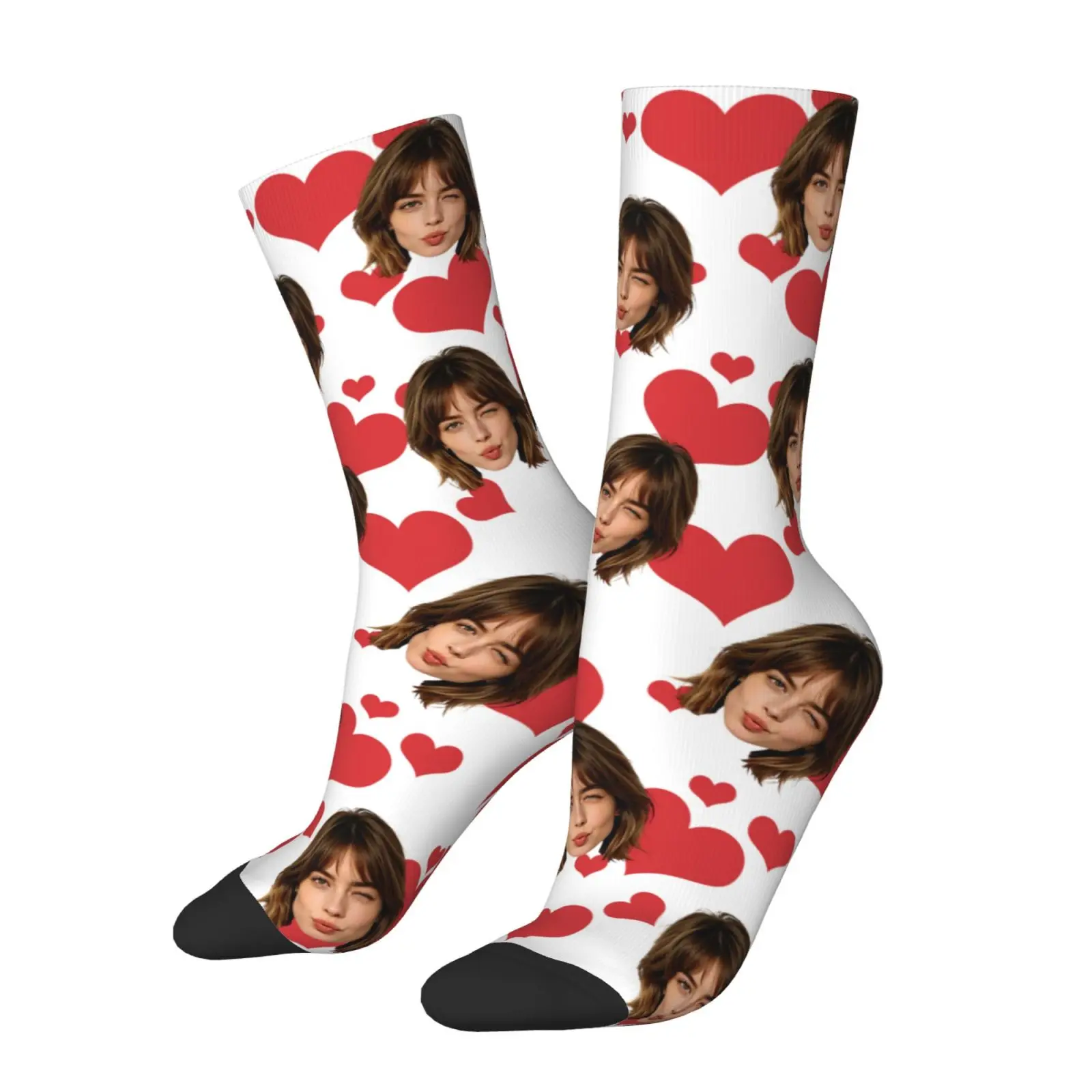 Custom Face Socks Personalized Photo Socks Funny Gift for Men Women Couples Friends Unique Custom Printed Socks view 5