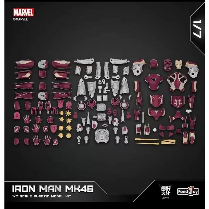 En Stock FondJoy Original MARVEL Glowing Iron MAN MK46 1/7 escala montaje figuras de acción de juguete colección de regalos
