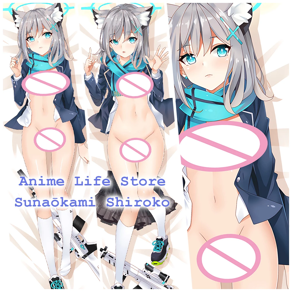 

Blue Archive Sunaokami Shiroko Dakimakura 2WAY Hugging Body Pillow Case Anime Otaku Pillow Cushion Cover Xmas Gifts