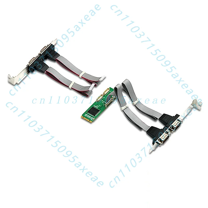 For Syba E1-M2W384-4S M.2 NGFF to 4 Port RS232 Serial Card B+M Key for Industrial POS Receipt Printer