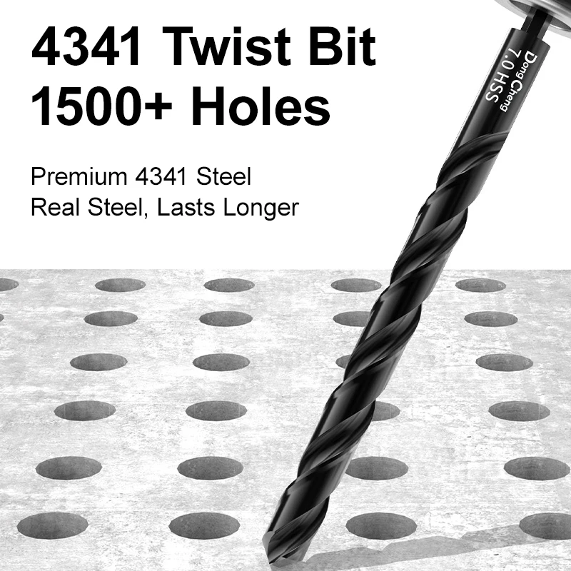 Complete HSS Twist Drill Bit Set 1/4