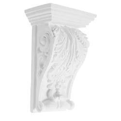 Corbel Onlays and Appliques Carved Decor for Furniture Applied Vintage Corbels Pu Decorative Home House Decorations
