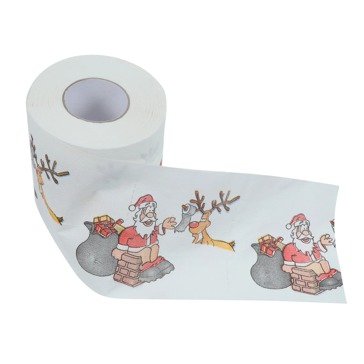 Printing Toilet Tissue Christmas Favors Party Decorations Xmas Santa Printed Paper