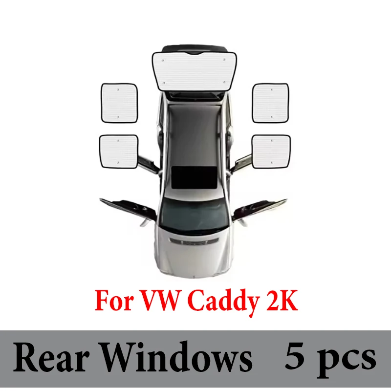 Auto Vizier Voor VW Volkswagen Caddy 2K Maxi 2004 ~ 2019 Anti-Uv Volledige Dekking Zonnescherm Venster zonnescherm Cover Bescherming Boord