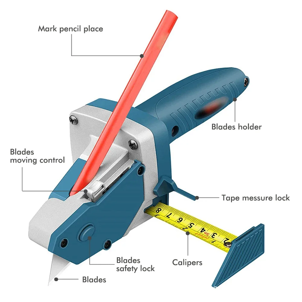With Tape Measure Blade Woodworking Gypsum Board Cutting Tool Manual Cutting Scriber Drywall Cutting Tools