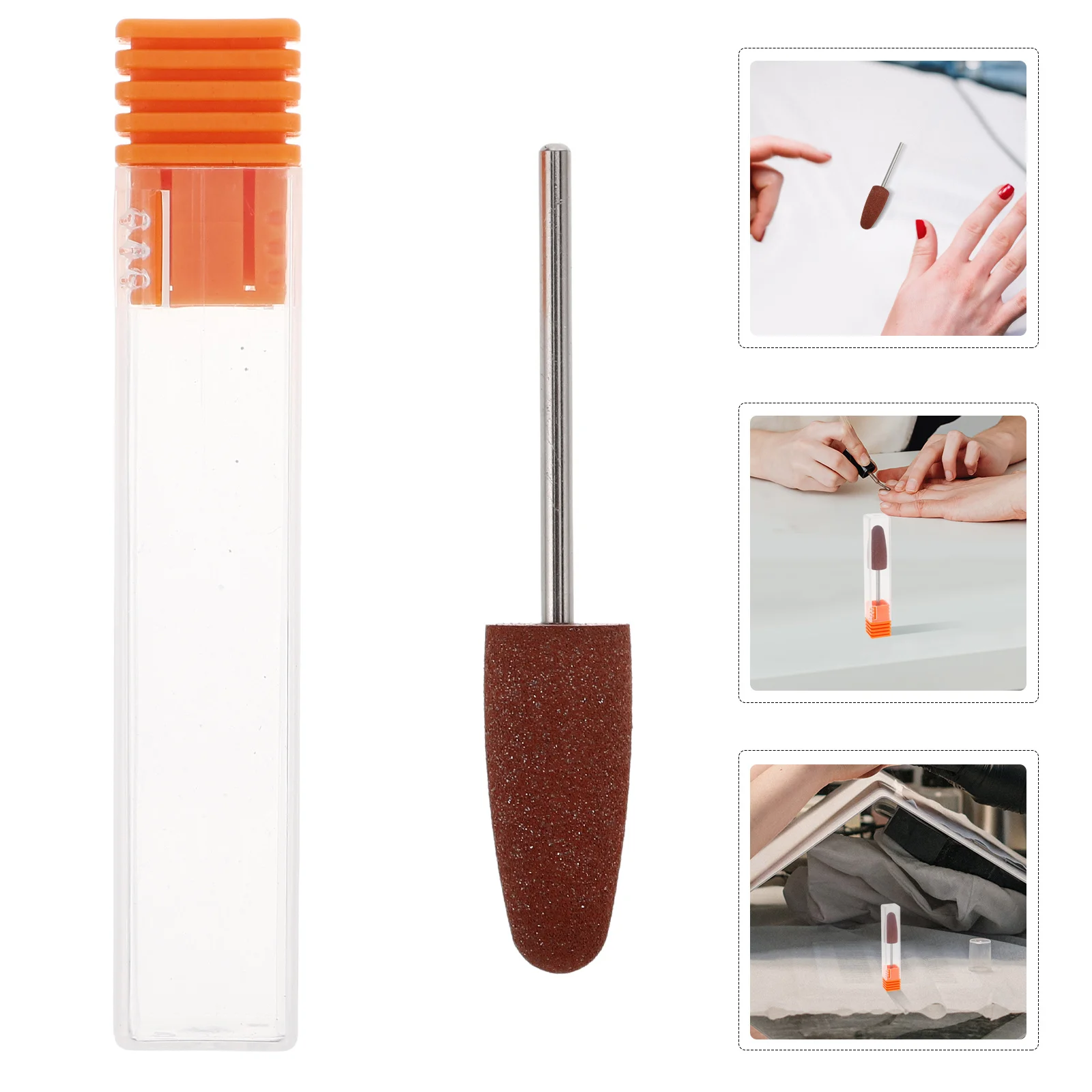 

Silicone Manicure Drill Bits for Dead Skin Removal and Nail Polishing Small Size Cuspidal Design Om51 Nail Drill Bits