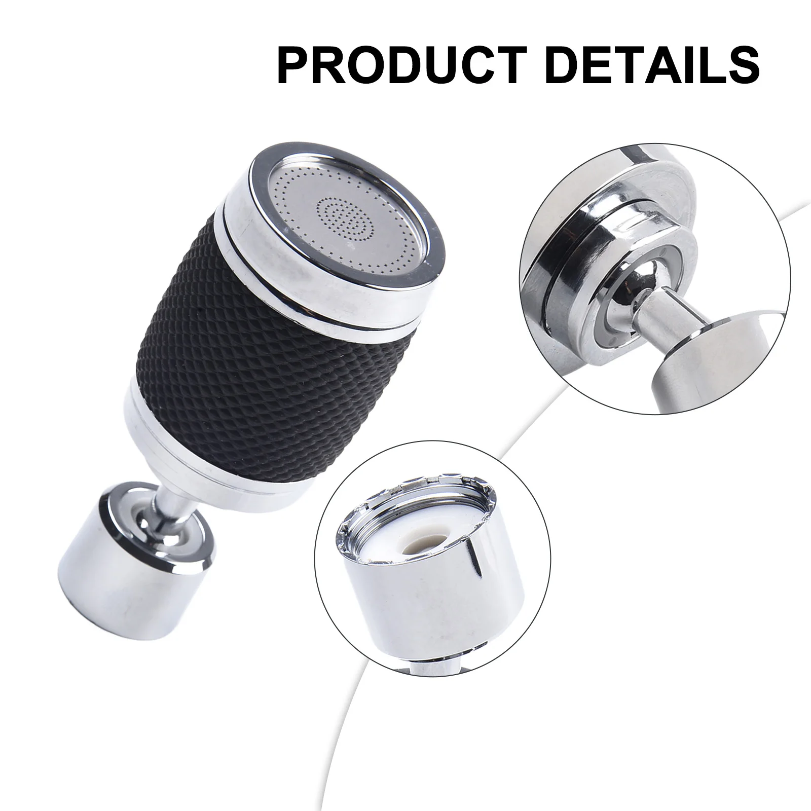 

Sturdy Brand New Filter Faucet Faucet Sprayer 3 Modes 360 Degree 90*38*24 Mm Adjustable For Kitchen Swivel Head