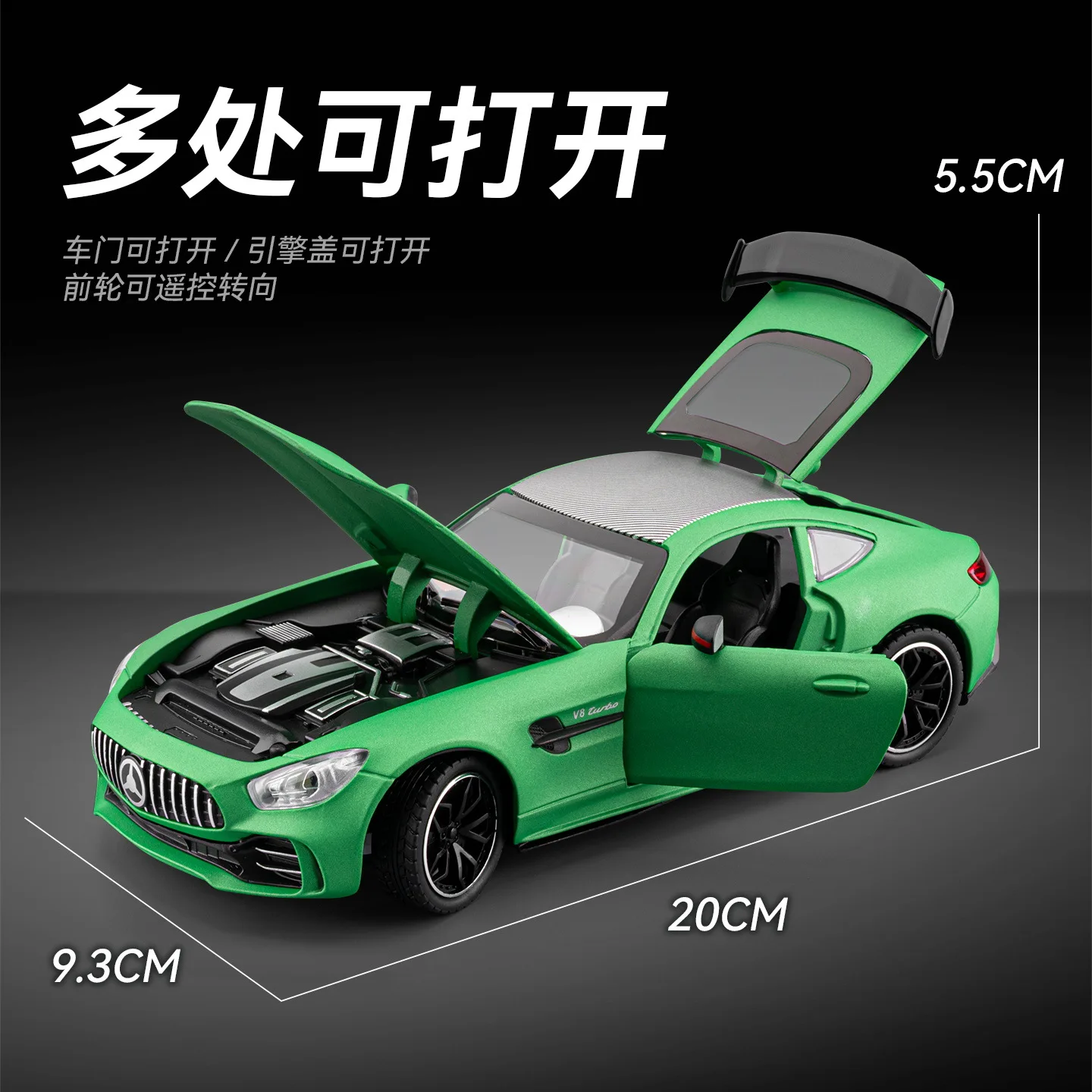 1:24 gtr liga roadster modelo deriva som e luz girando presente brinquedos das crianças diecast liga modelo de carro colecionável