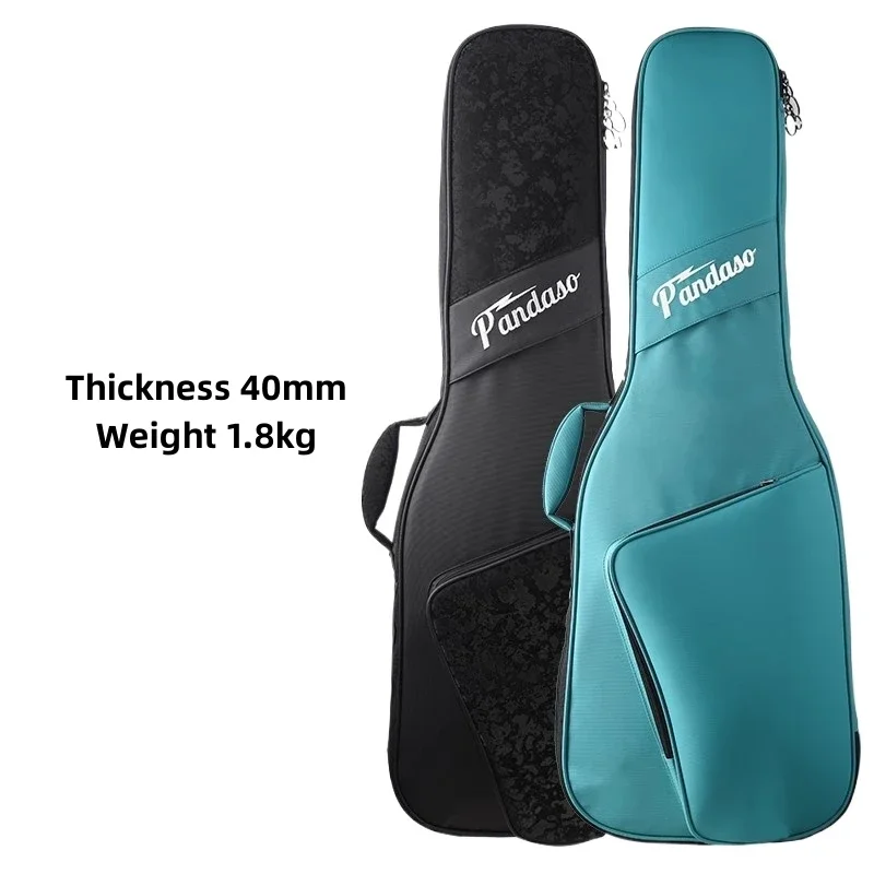 Electric Guitar Case Bass Bag 40 mm 1.8 Kg Thicken Waterproof Detail Reinforcement  Black Blue Backpack Accessories Gig