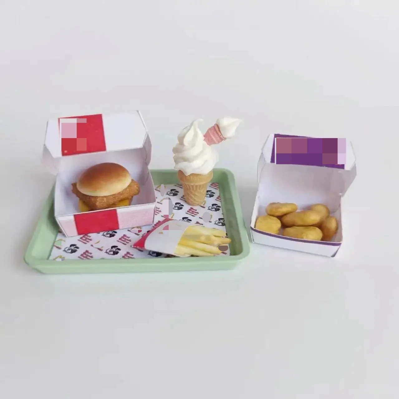 인형 집 미니어처 클레이 핫도그 햄버거 모델 팝콘 Ob11 아이스크림 미니 주방 편의점 액세서리 Bjd 인형