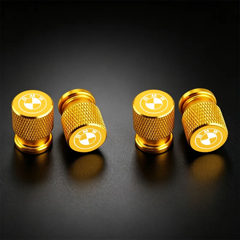 4Pcs Aluminum Car Wheel Tire Valve Caps Tyre Rim Stem Covers Airdust Waterproof For BMW 1 3 5 6 7 Series X1 X3 X4 X5 G20 G38 F48