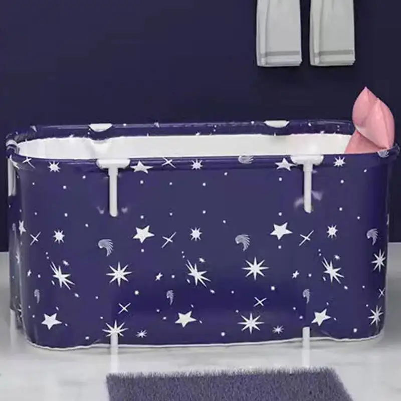 

Bucket 140CM Adults Portable Bathtub Folding Bath Thicken Shower Barrel Large Tub Baby Swimming Pool Family Bathroom Spa Tub