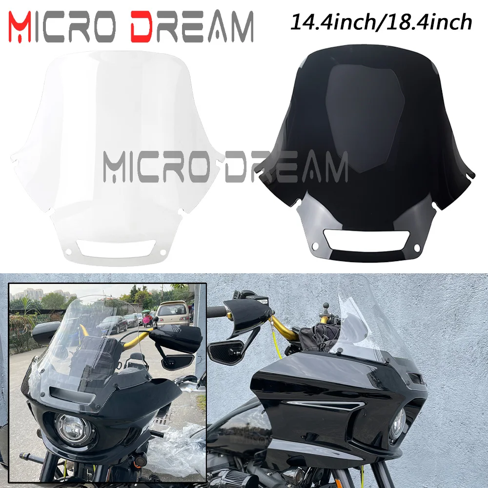 Windscreen Windshield 14.4 & 18.4 inch Motorcycle Fairing For Harley Softail Low Rider ST 117 FXLRST 2022-UP EI Diabo FXRST