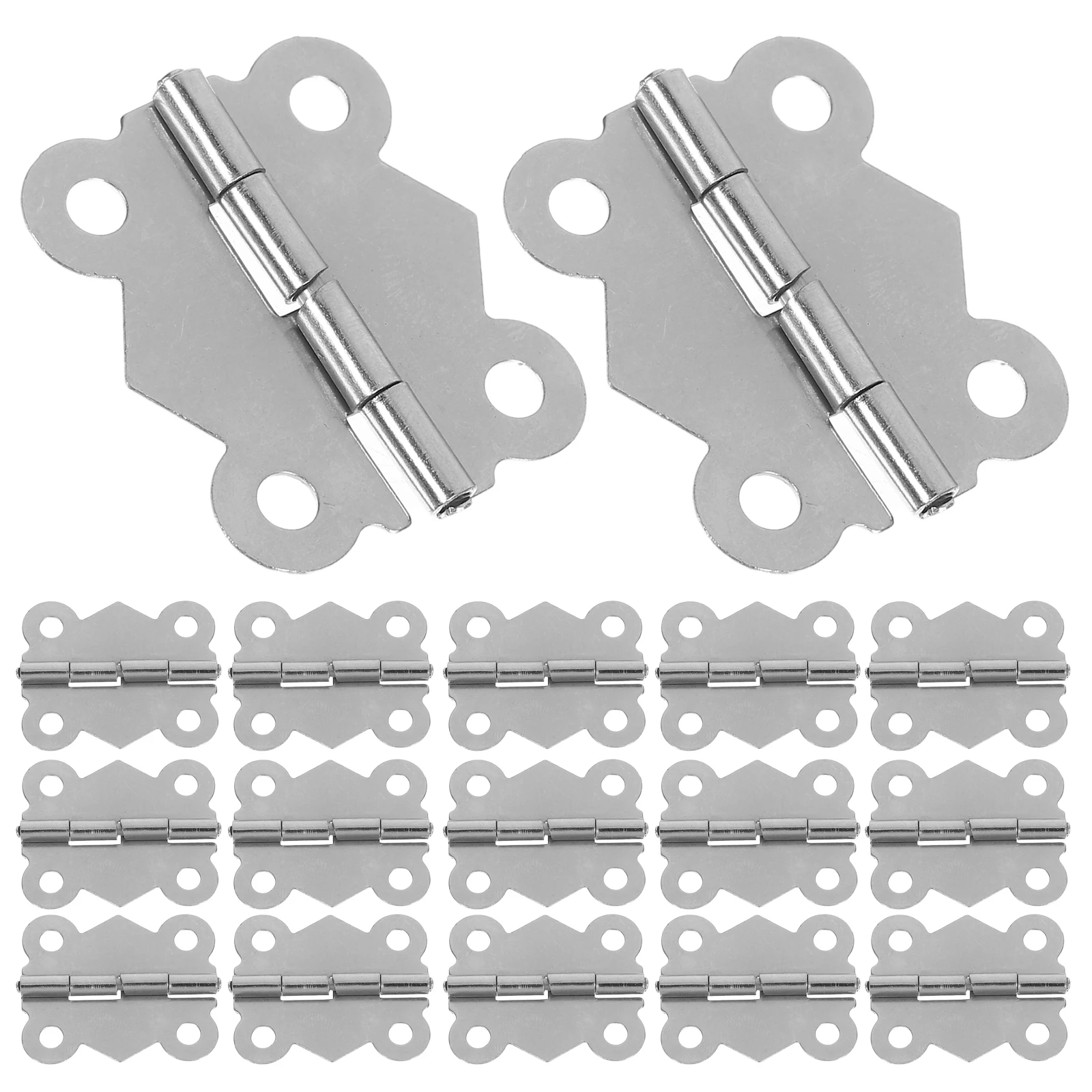 

24pcs Mini Butterfly Hinges Retro Iron Hinge With Replacement Screws For Wooden Box Jewelry Chest Box Cabinet DIY Accessories