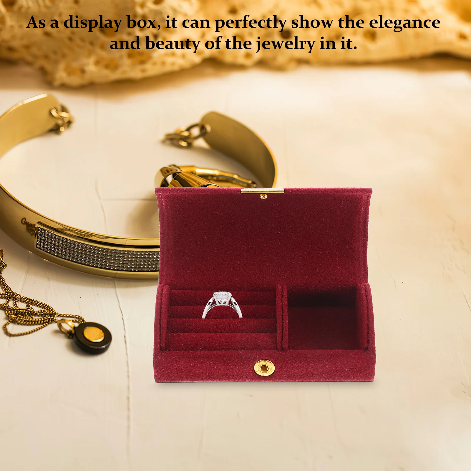 

Small Jewelry Travel Case Organizer Box for Necklaces Earrings Rings Portable Jewelry Storage Large Capacity Earring Boxes