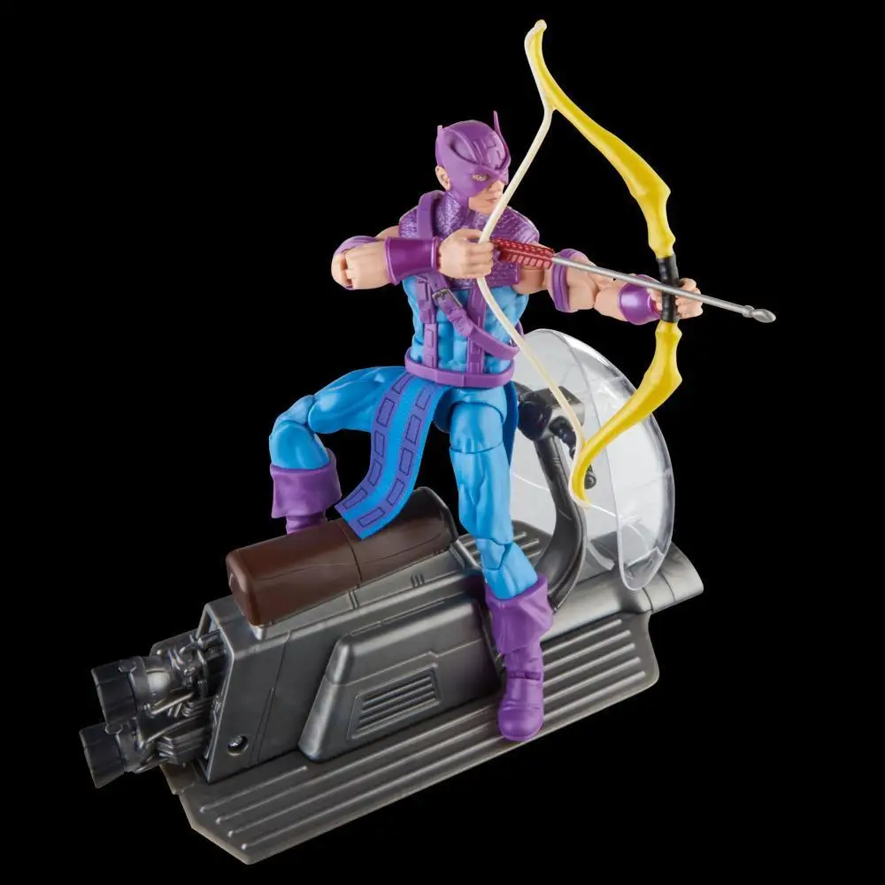 Hasbro Marvel Legends Series Hawkeye com Sky-Cycle Avengers 60o Aniversário Figura de Ação Modelo Toy Boy Presente Novo em Estoque