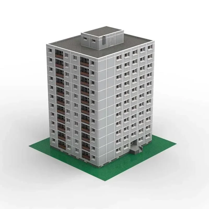 Moc Building Blocks Eastern European Panel Block Building Model Technology Brick DIY Assembly Construction Holiday Set Toys