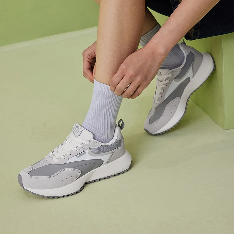Xtep Shoes For Women 2024 Summer Comfortable Casual Shoes Durability Fashion Breathable Outdoor Shoes 876218320031