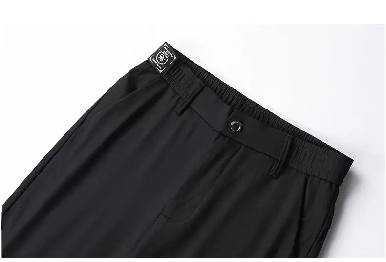 Herren-Herbst-Winter-Hose, dick, warm, Business, gerade geschnitten, lässig, modisch, koreanischer Fleece-Stil, schwarz, grau, Baggy, Y2K-Hose, vielseitig einsetzbar – Detail 9