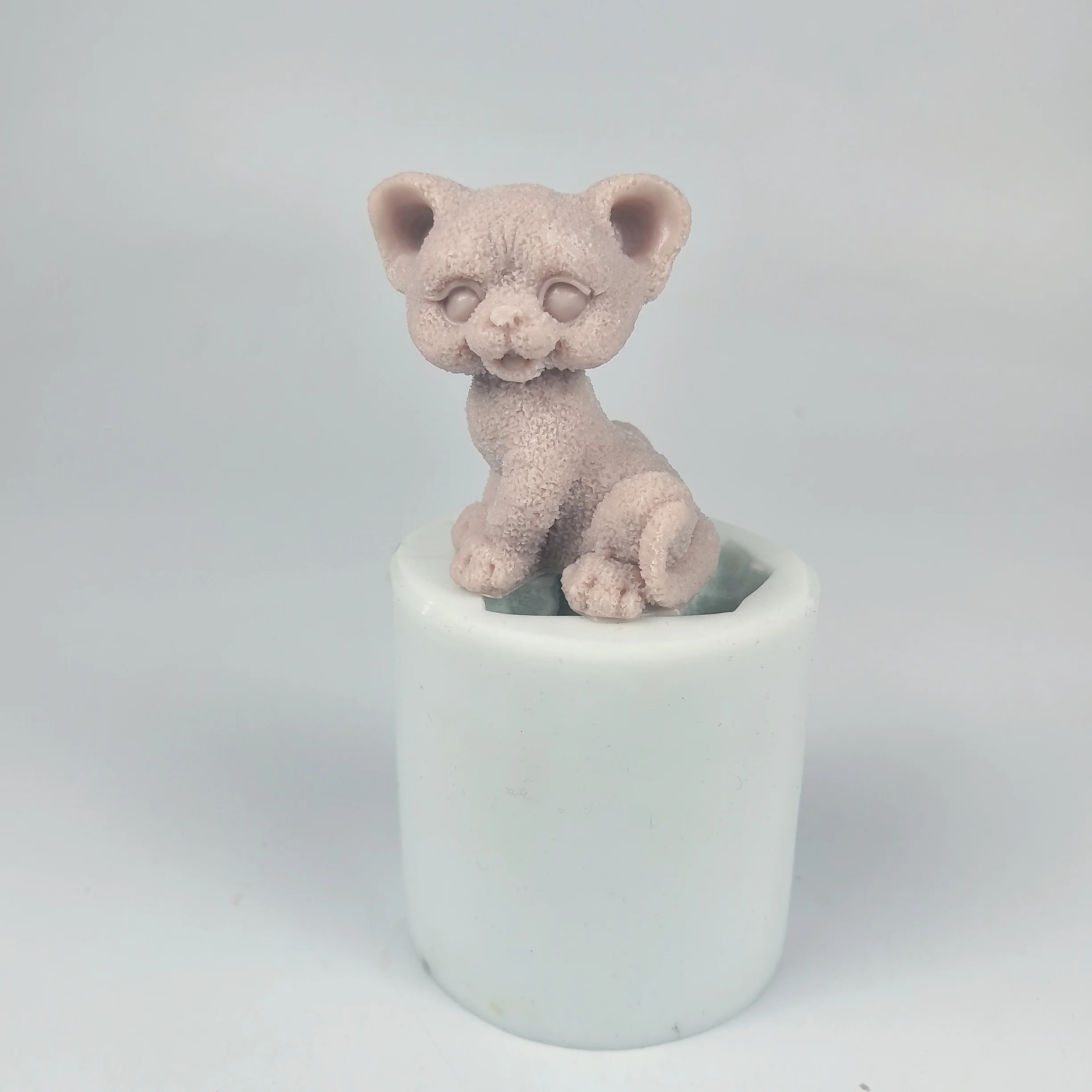 3D Animals Mold Tiger Baby Moulds Silicone Candle Soap Molds Clay Resin Cake Decor Wedding Birthday Candles Handmade DW0895