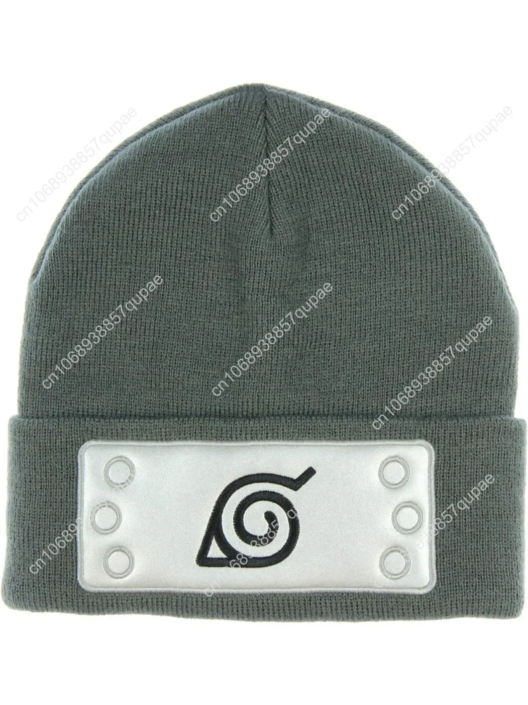 

Shippuden Collection Leaf Village Headband Costume Beanie Skull Cap Silver