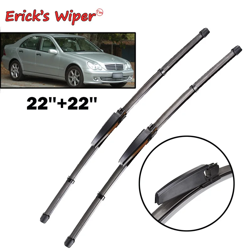 Erick\'s Wiper LHD Front Wiper Blades For Mercedes-Benz C-Class W203 2004 - 2007 Windshield Windscreen Window Rain Brush 22\