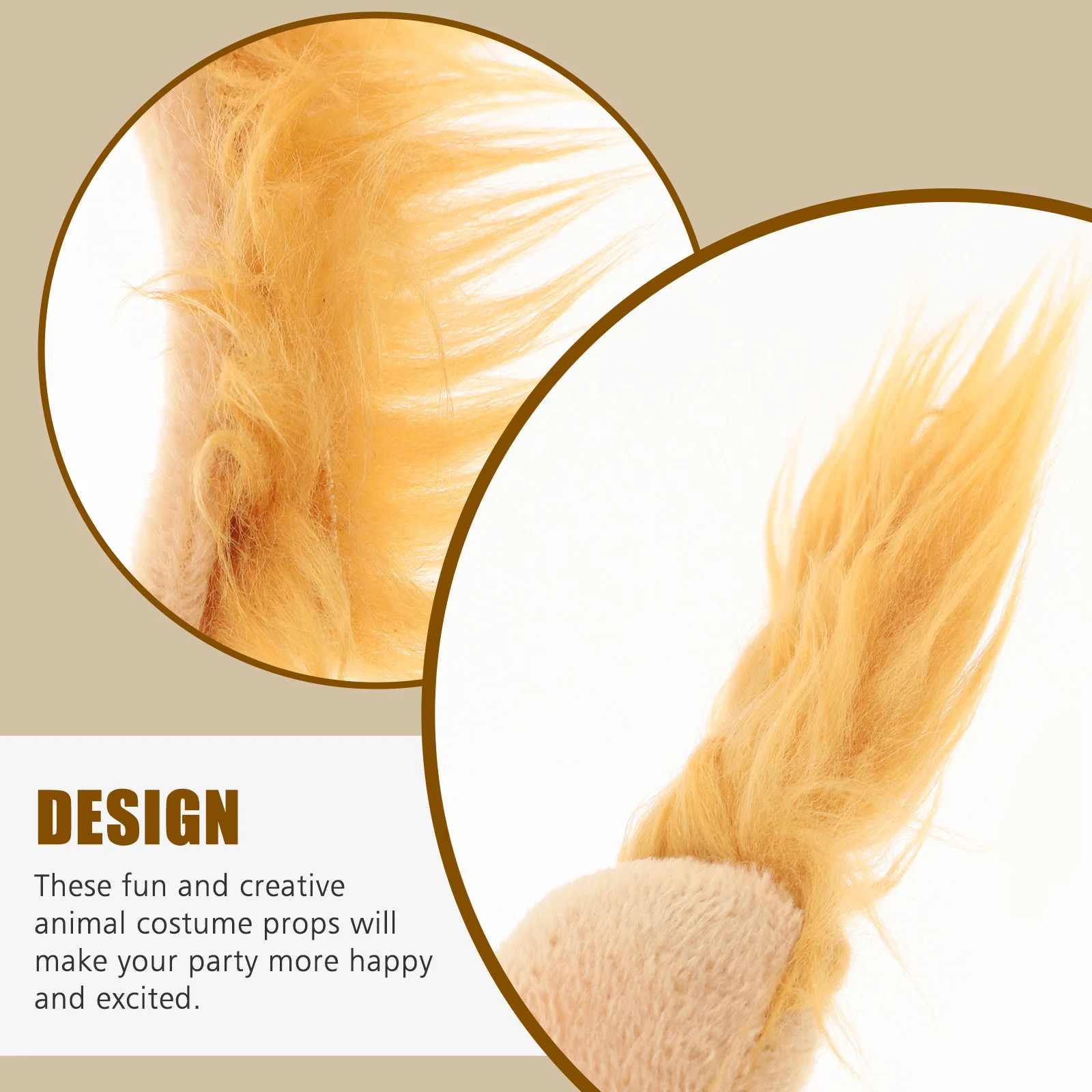 1 set Lion Costume Props Set Exquisite Animal Ornaments Decorative Hair Hoop Party Cosplay Accessories Lion Costume