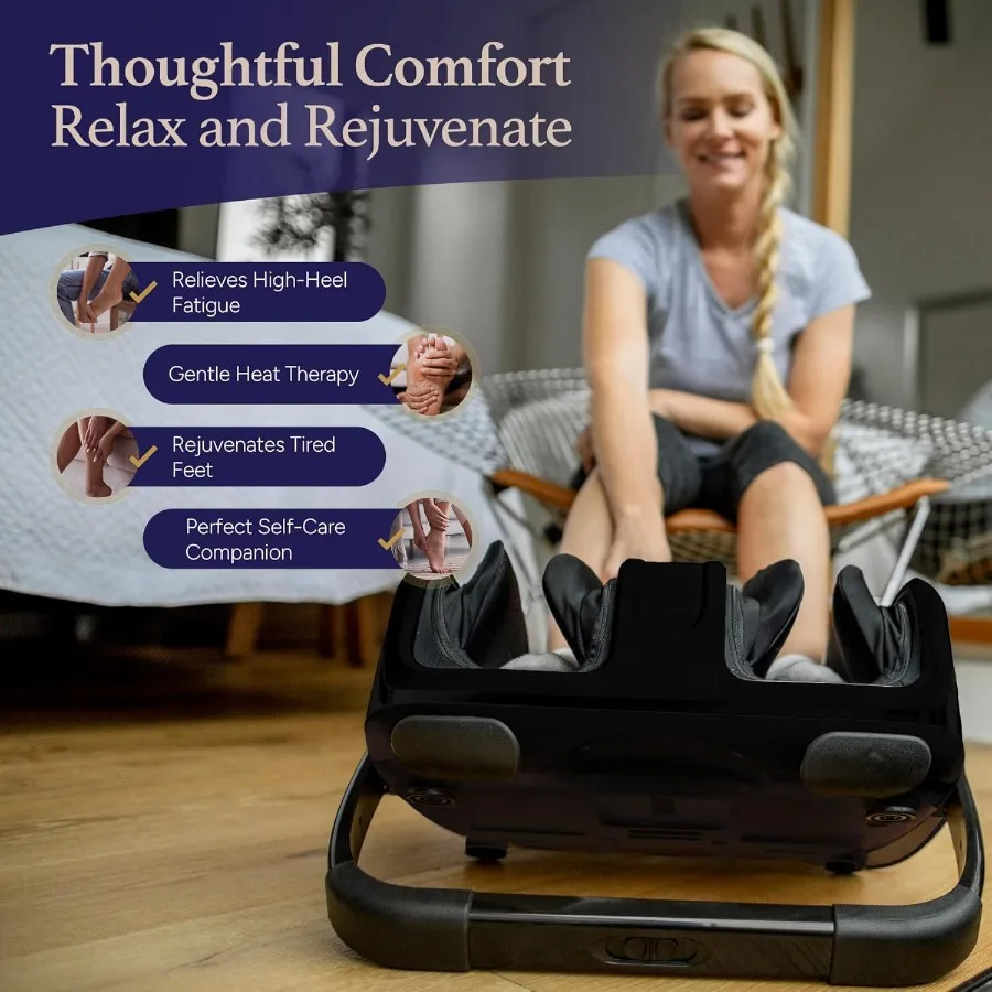 جهاز تدليك القدم شياتسو مع علاج العجن العميق الحراري لتخفيف الآلام وتحسين الدورة الدموية ومعرف الاسترخاء بعد العملية